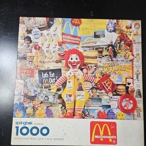 Vintage Springbok McDonald's Collage Puzzle - 1000 Pieces